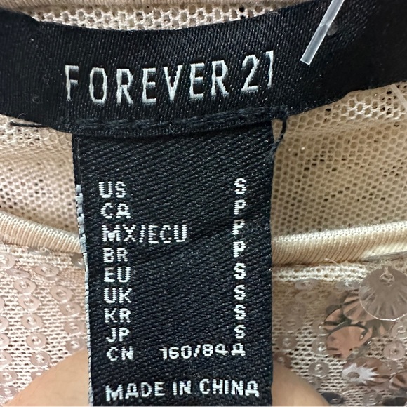 Forever 21 Glittering Silver Sequin Blouse - Picture 6 of 9